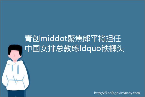 青创middot聚焦郎平将担任中国女排总教练ldquo铁榔头rdquo是怎么炼成的